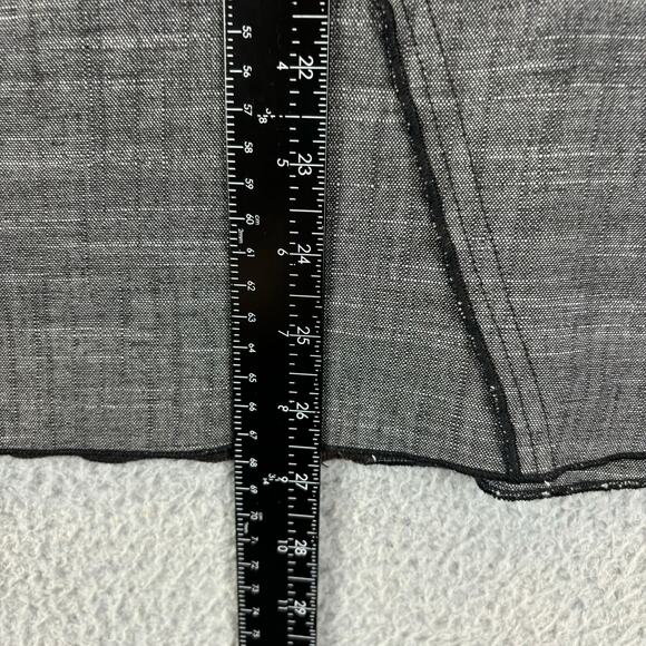 Ali Miles Tunic Small Linen Lagenlook Artsy Boho Patchwork Floral Mixed Media - Picture 8 of 12